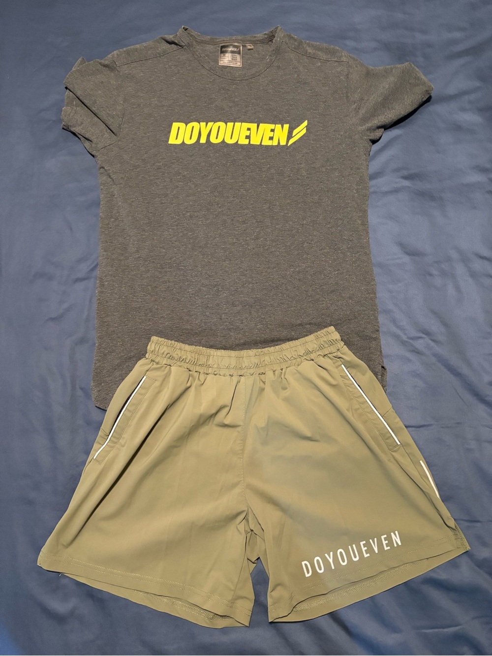 DOYOUEVEN Men’s workout shirt and short combo